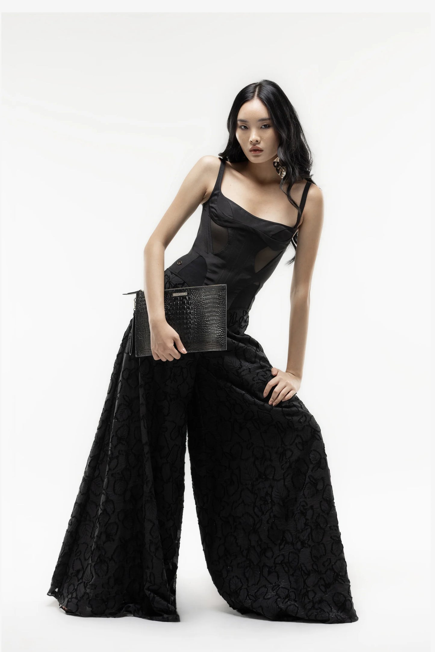 Corset with Wide Pants