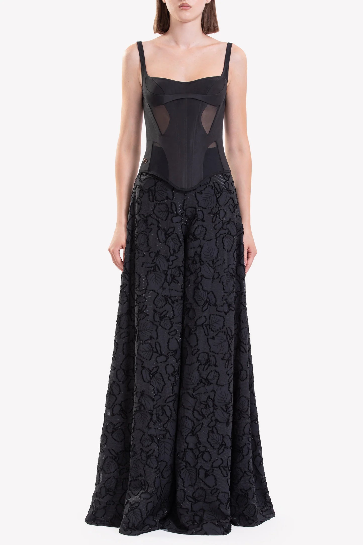 Corset with Wide Pants