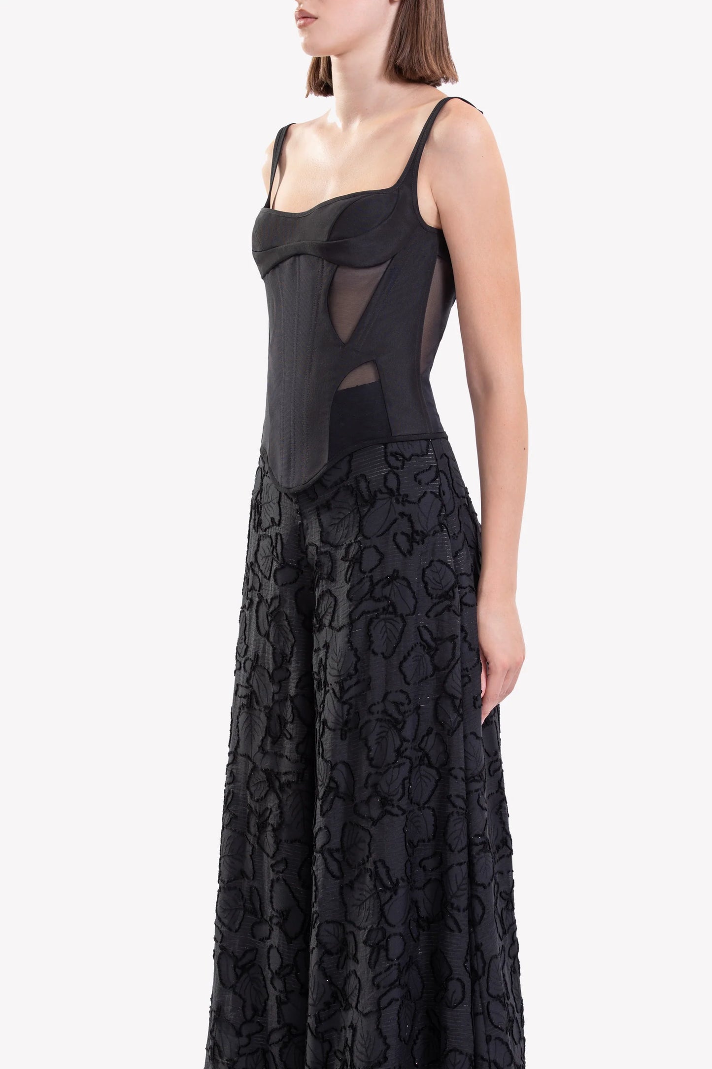 Corset with Wide Pants