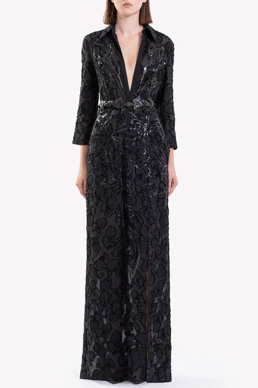 Long Sleeve Textured Dress