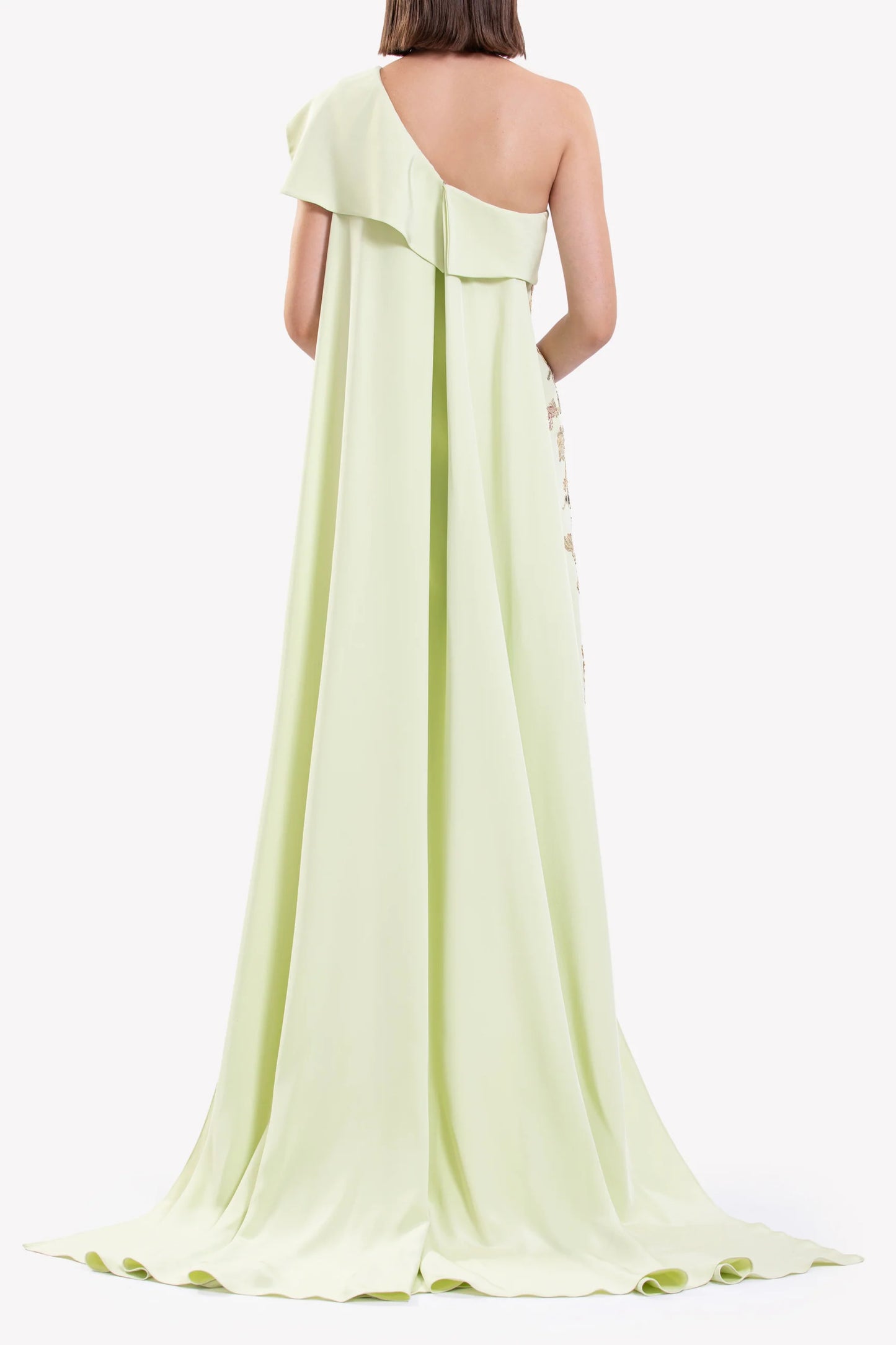 One-Shoulder Embroidered Dress