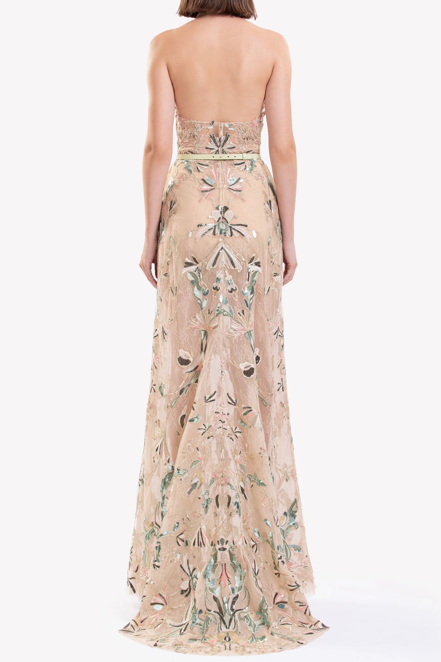 Embroidered Halter Dress