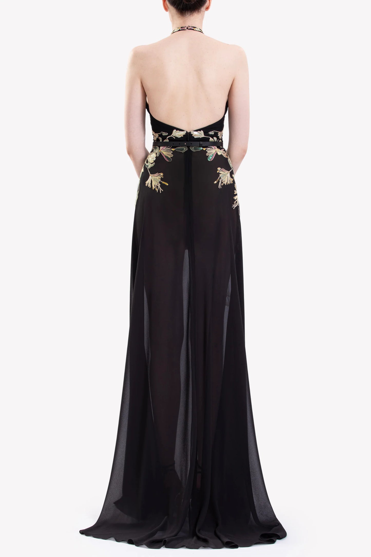 Embroidered Georgette Dress