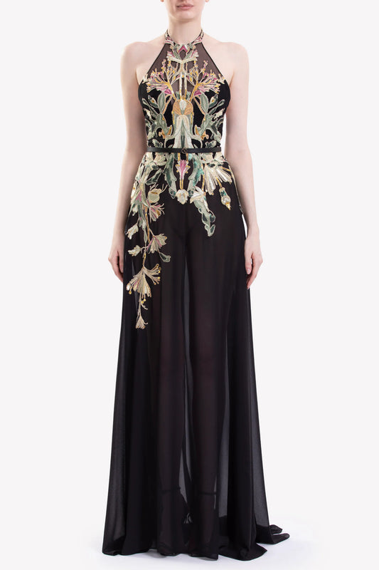 Embroidered Georgette Dress