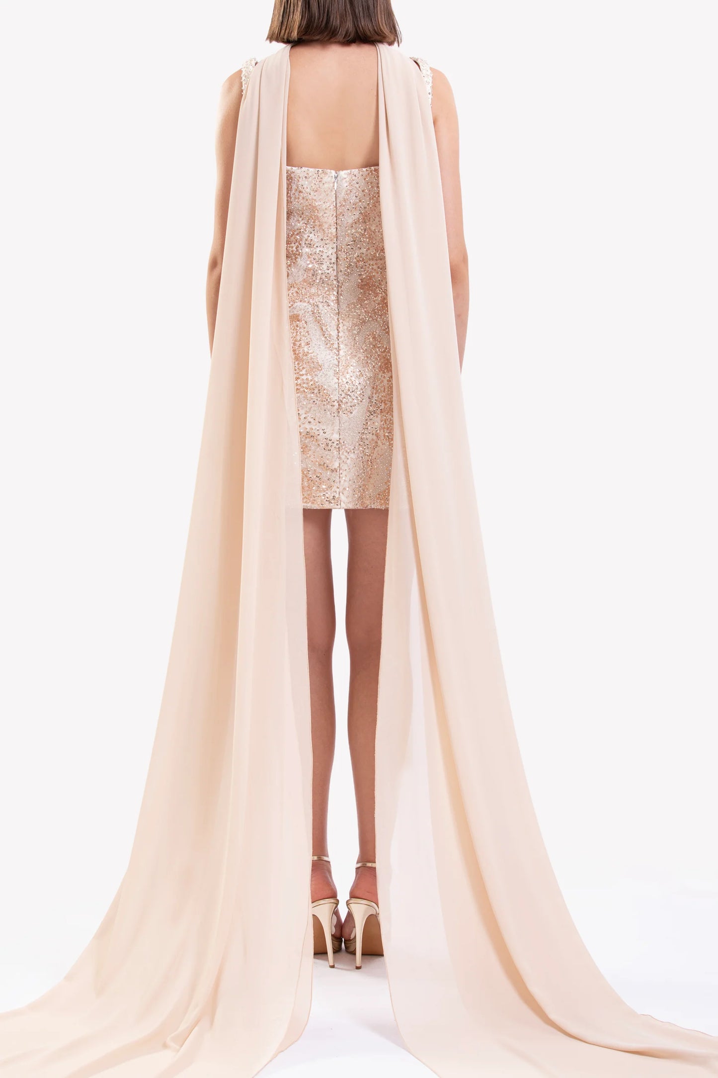 Embroidered Mini Dress