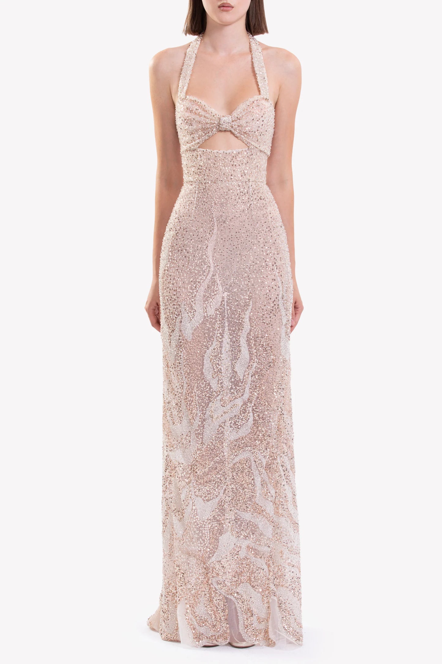 Embroidered Tulle Dress