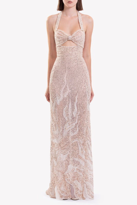 Embroidered Tulle Dress