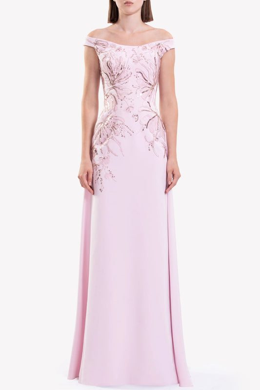 Embellished Off-Shoulder Dress