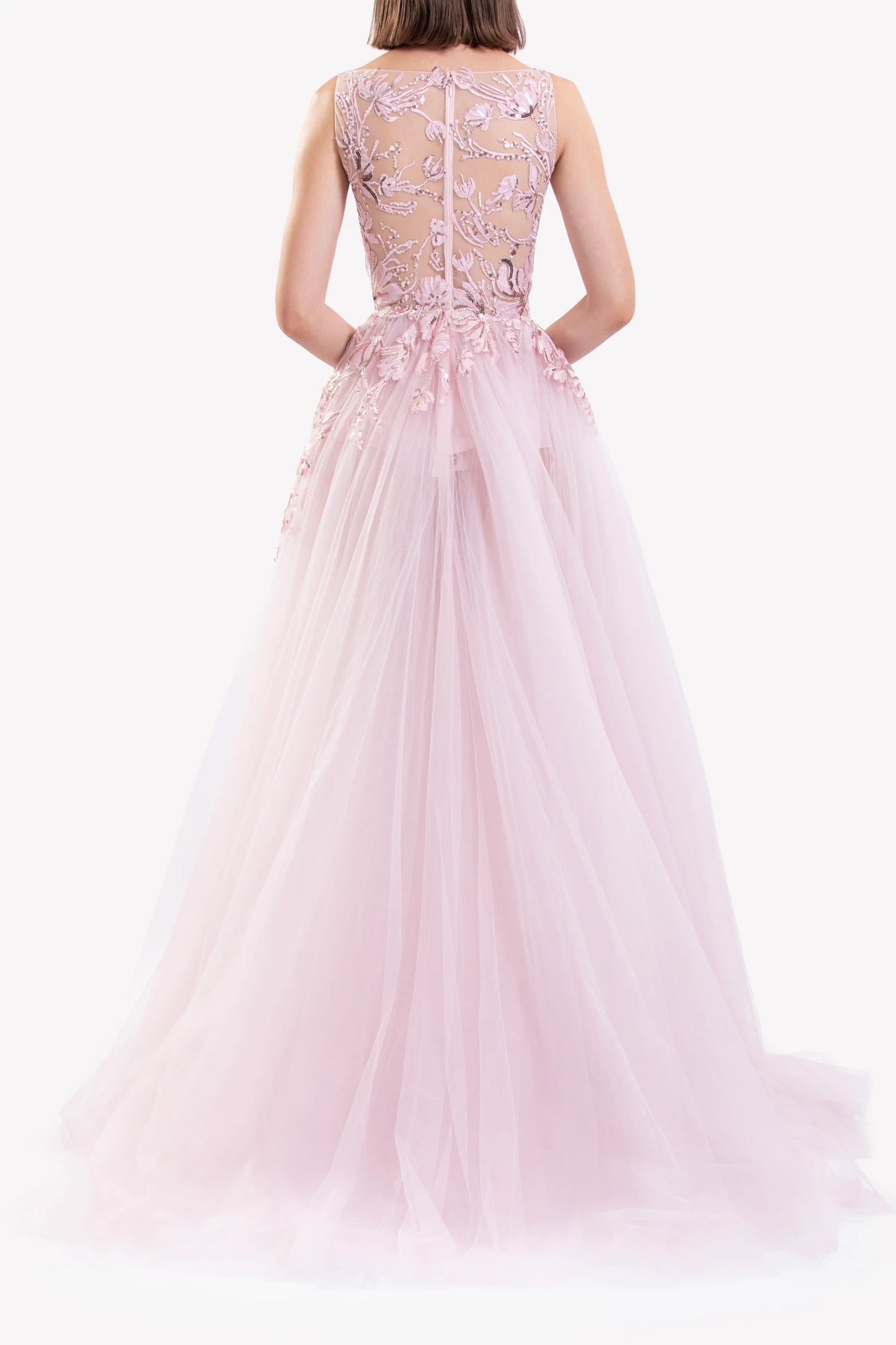 Embroidered Tulle Dress