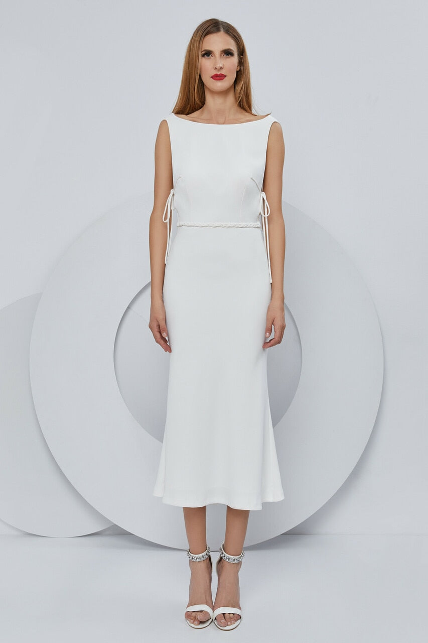 Stretch Crepe - Midi Dress
