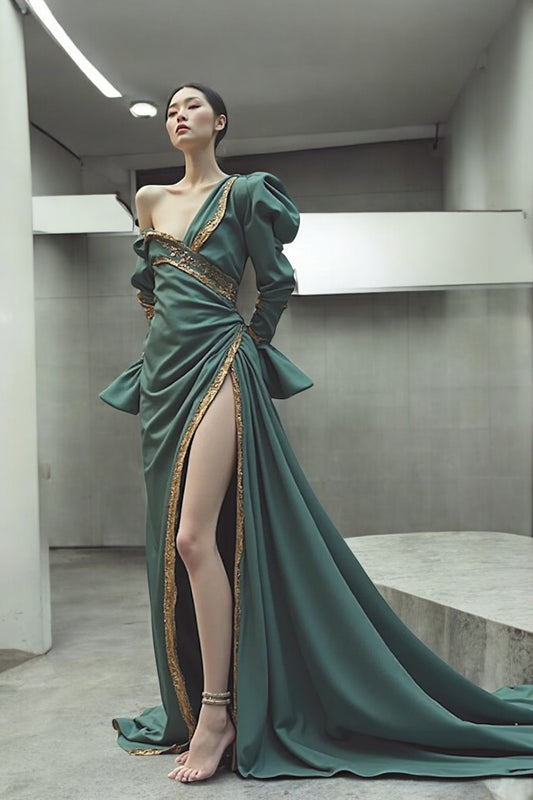 Asymmetircal-Gown