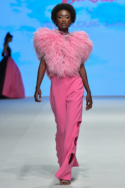 Feathered Top and Pants