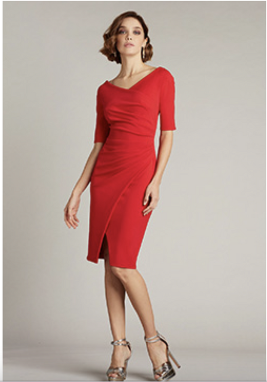 ADI TEXTURED CREPE DRESS
