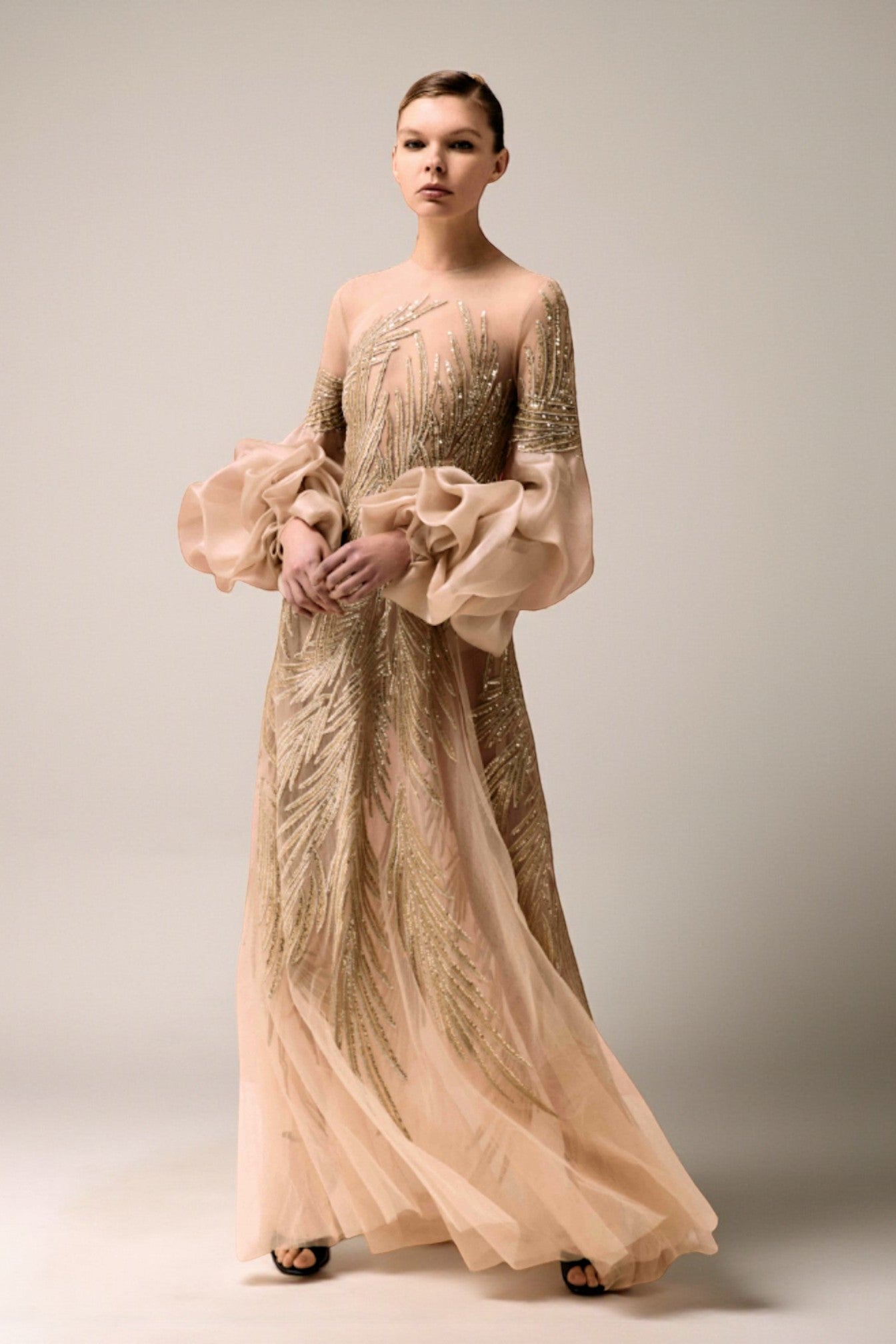 Bell Sleeve Gown