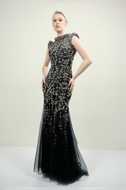 Mermaid Embroidered Gown