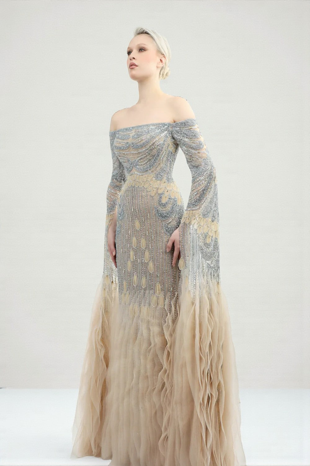 Hand Embroidered Gown