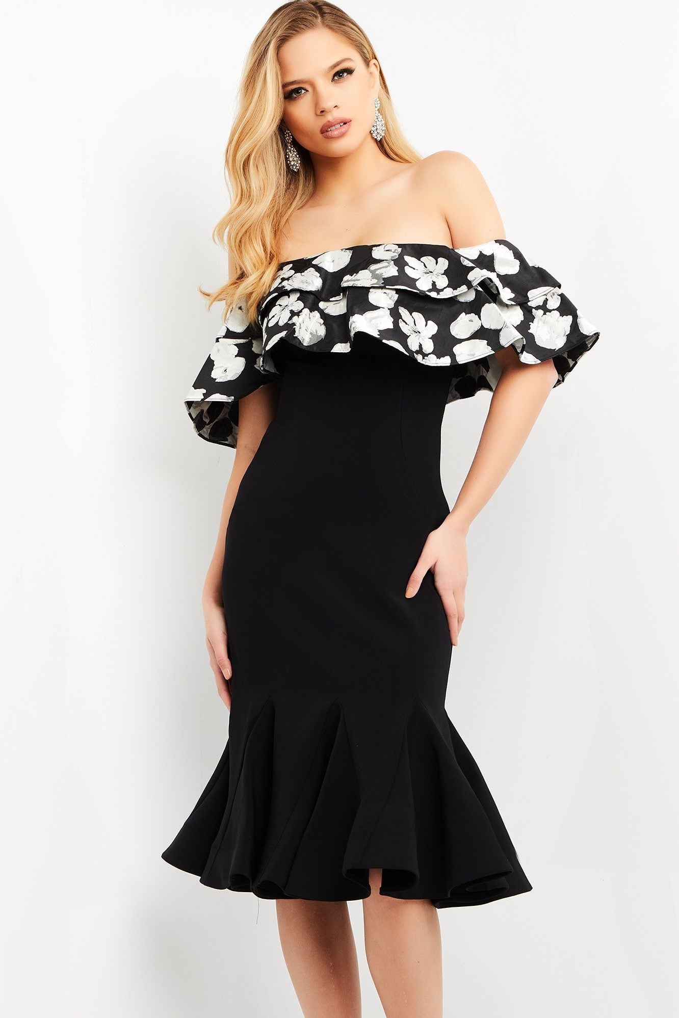 Floral Off the Shoulder Dress