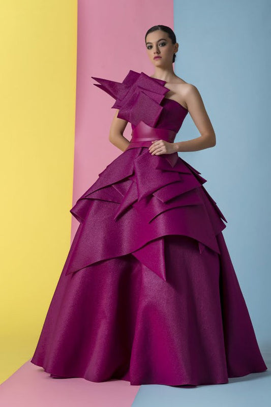 Strapless Eugene Evening-Ball Gown