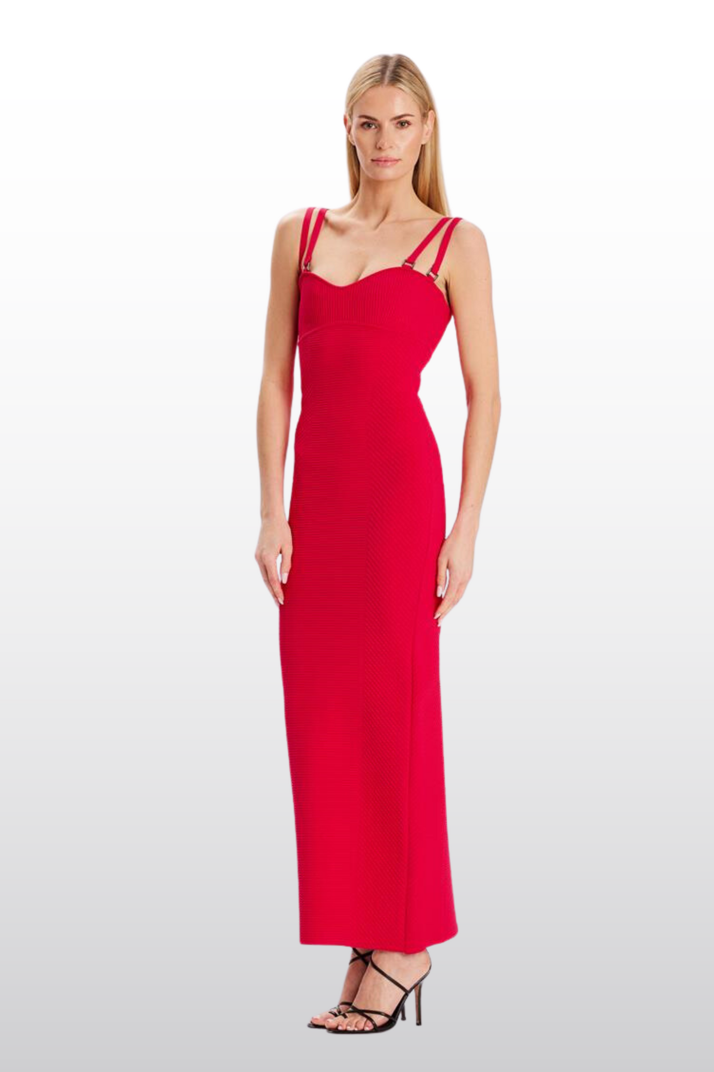 Fitted Gown with Shoulder Straps