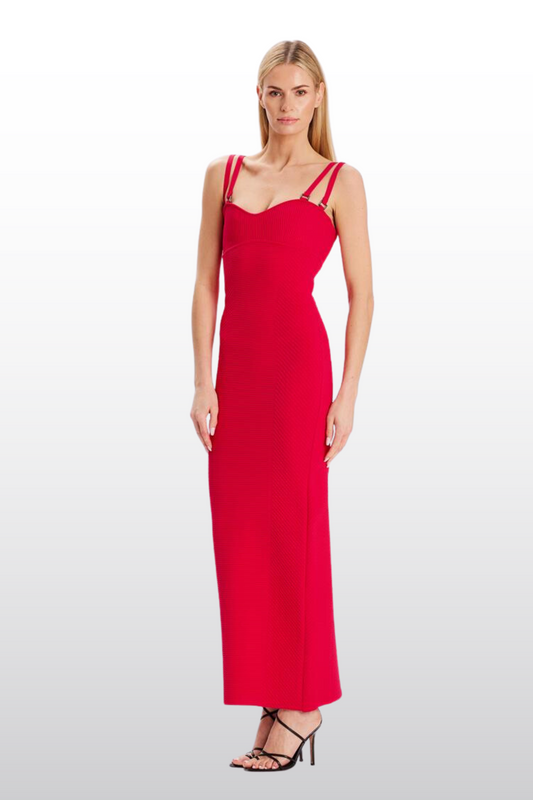 Fitted Gown with Shoulder Straps