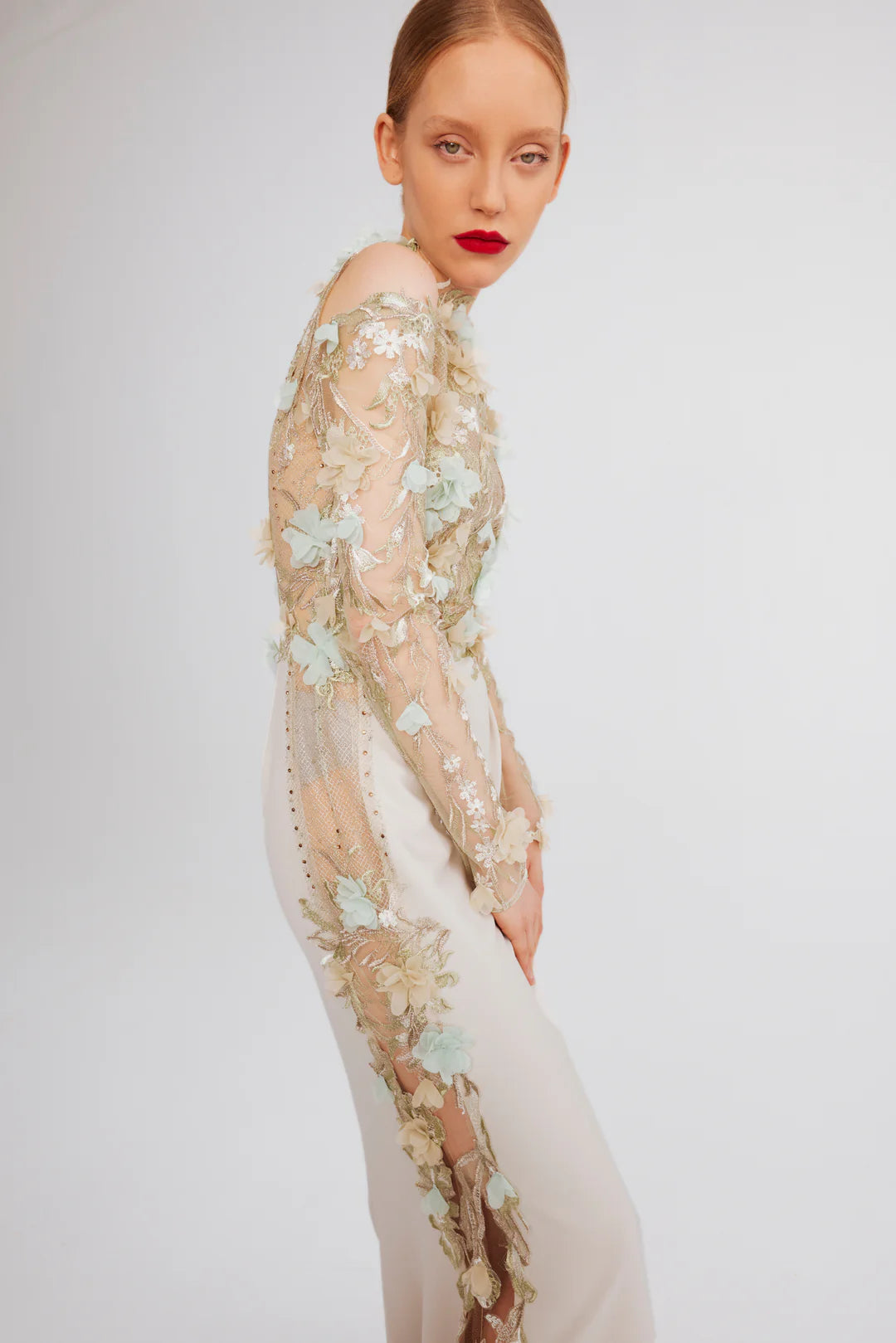 Floral Applique Gown