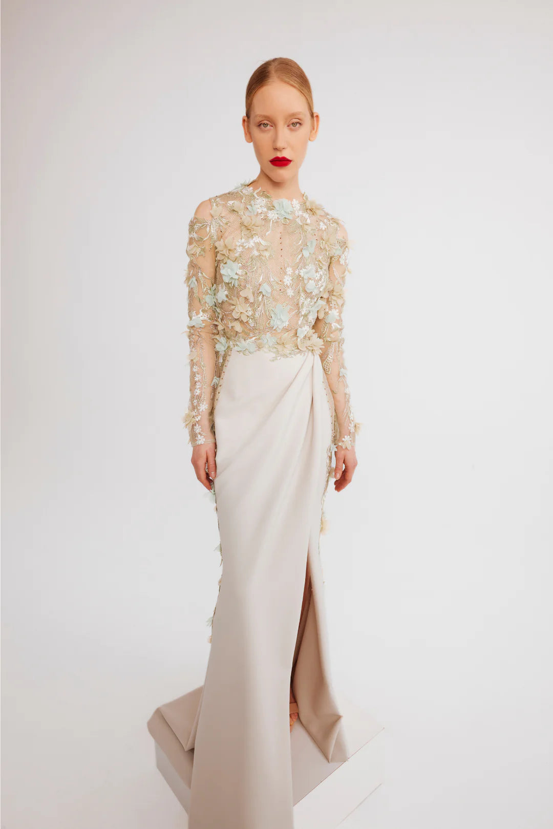 Floral Applique Gown