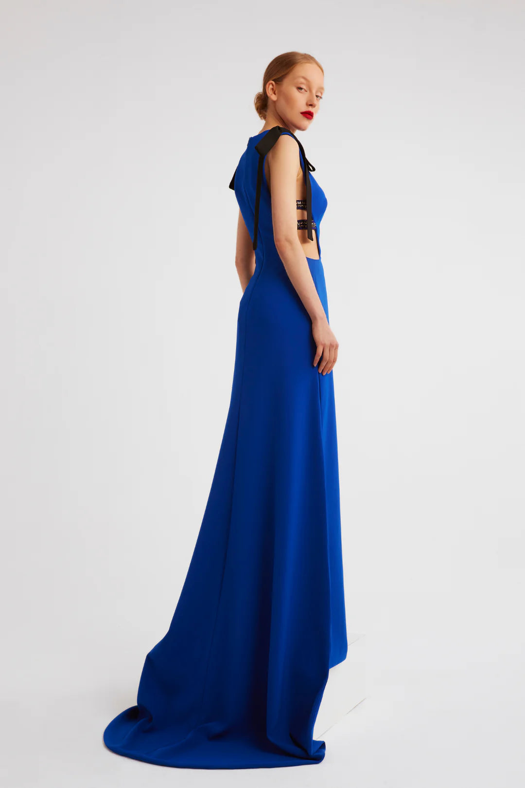Sleeveless Crepe Gown