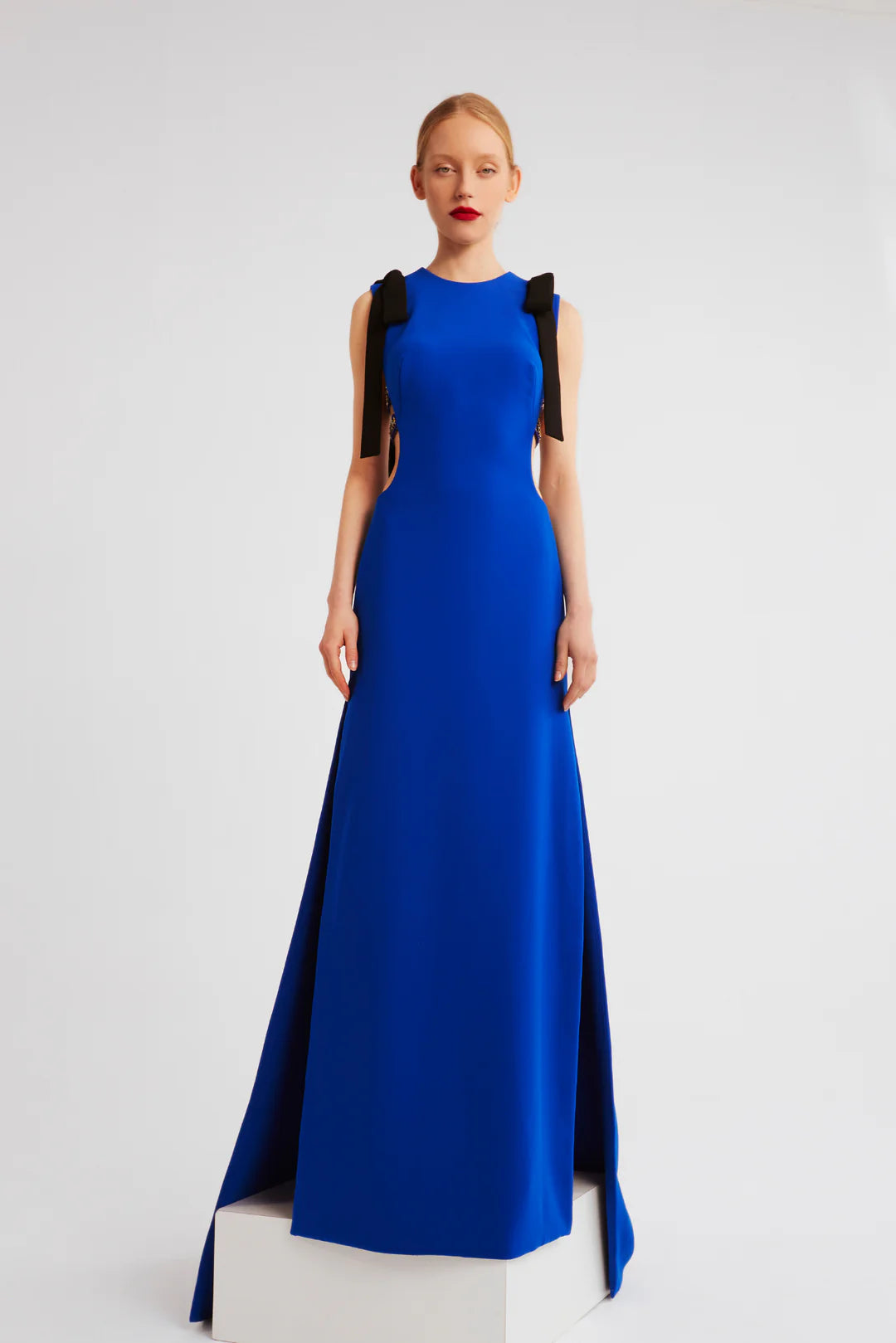 Sleeveless Crepe Gown